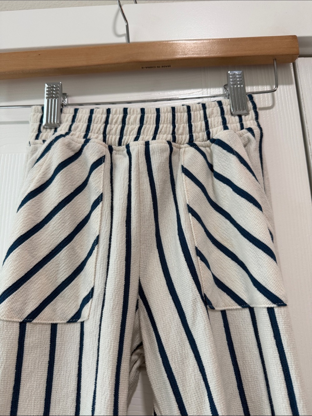 Zara Girls Striped Pull On Pants Size 7 - Picture 2 of 3